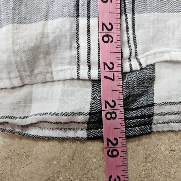 Carhartt Shirt Womens 1X Plaid Button Up Short Sleeve Loose Fit Workwear Top - Picture 9 of 11